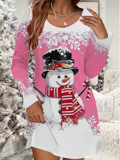European And American Women's Clothing Christmas Leisure Dress - MerryHaus