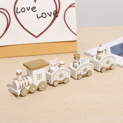 Wooden Christmas Train Christmas Decorations - MerryHaus